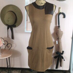 H&M Sleveless Brown Sweater Dress